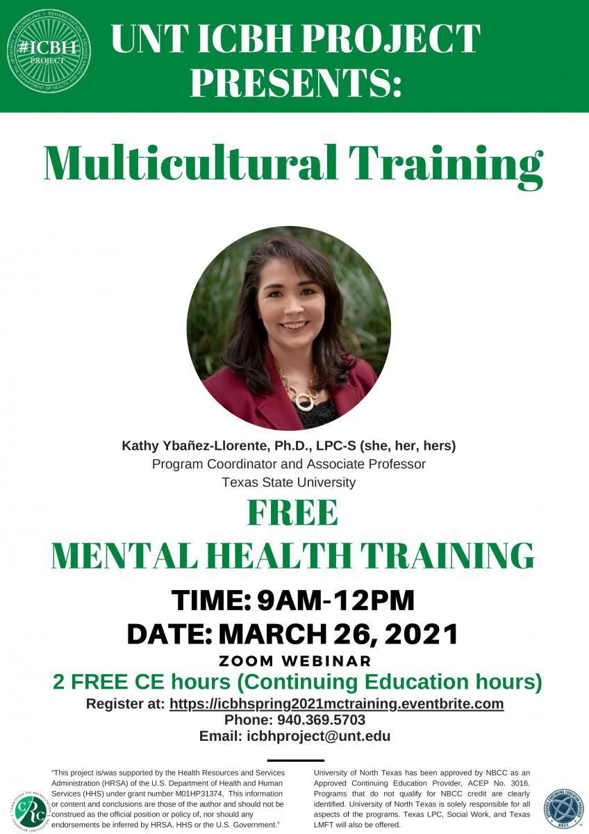 Multicultural Training Flyer